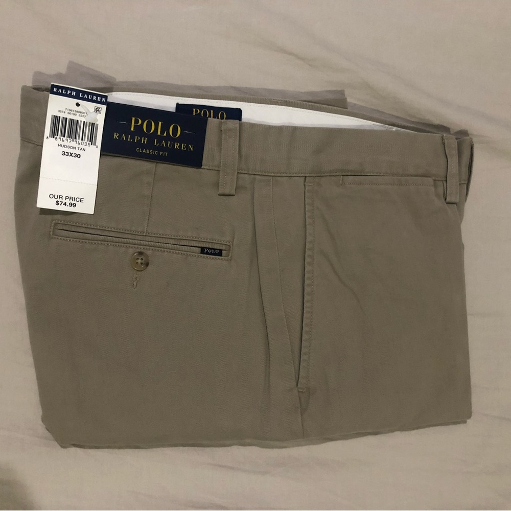 Polo by Ralph Lauren Classic Fit Chino Khaki Pants 32x30”